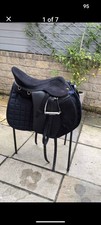 18’’ Heather Moffett FlexEE Synthetic Treeless Saddle  Black