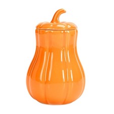 1x Orange Pumpkin Jar with Lid
