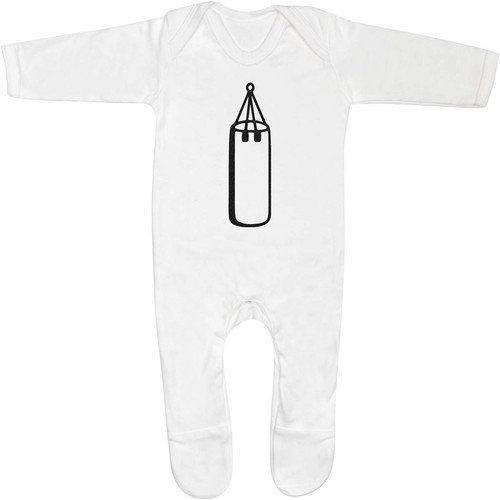 Punching bag baby romper - 'punching,