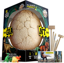 Giant Dinosaur Egg Dig Kit Jumbo Dino Eggs Surprise Toy Dinosaur Excavation