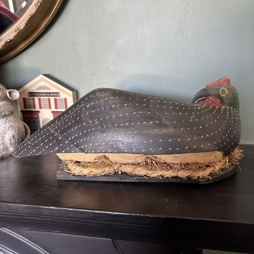 Vintage carved wooden guinea - vintage,