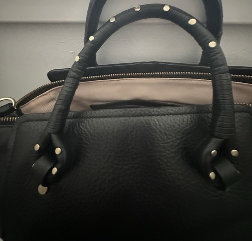 Radley black leather handbag - radley,