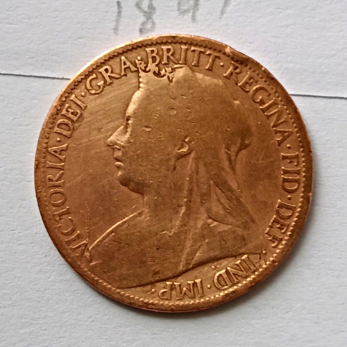 Queen victoria 1897 one penny - queen,