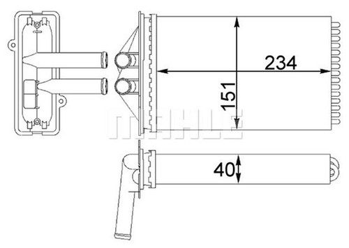 Mahle interior heater core - mahle,