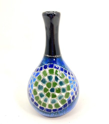 Eduardo vega mosaic bud vase - eduardo,
