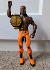 WWE KOFI KINGSTON MATTEL ELITE SERIES 27 WRESTLING FIGURE WWF VGC With US TITLE 