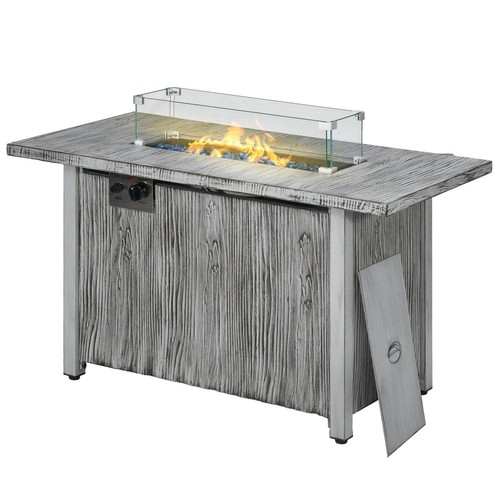 Gas fire pit - pit, table