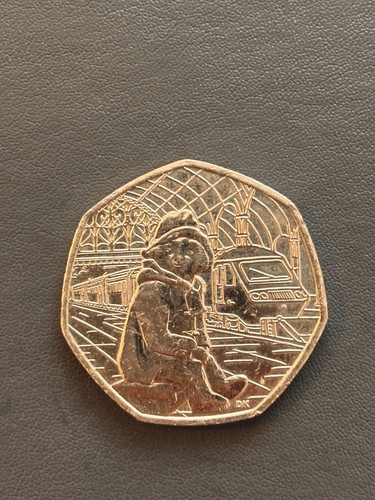 Paddington bear 50p coin - bear,