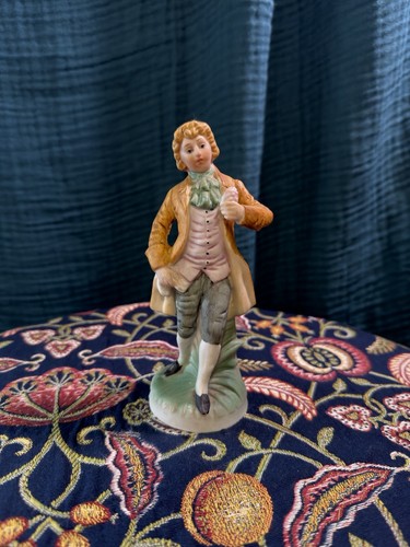 Porcelain gentleman figurine - porcelain,