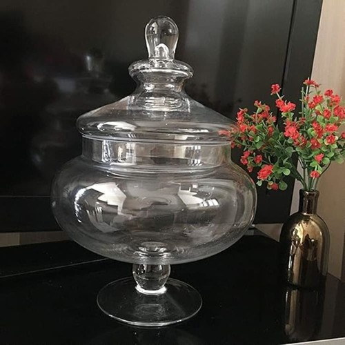 Traditional squat glass bonbon - glass,