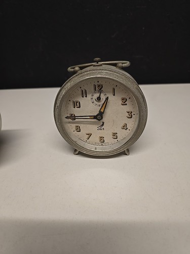 Vintage jaz french alarm clock - vintage,