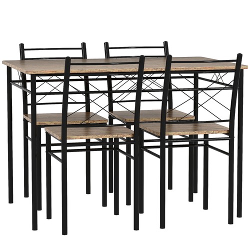 Homcom piece dining table - 5,