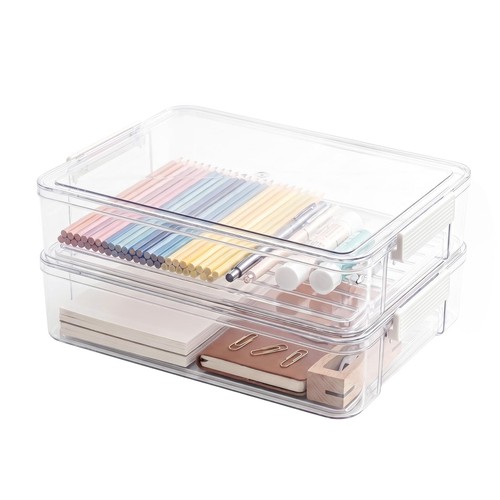 2pcs plastic storage - 2pcs, a4