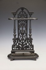 Superb Victorian Cast Iron Stick Stand/Umbrella Stand with Neo-Classical Detail