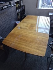 Vintage Retro Solid Wood Highly Polished Drop Leaf  Table And 4 Chairs