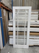 2040x826mm 40mm White Lincoln Clear Glaze Internal Doors