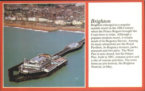 Brighton west pier aerial - brighton,