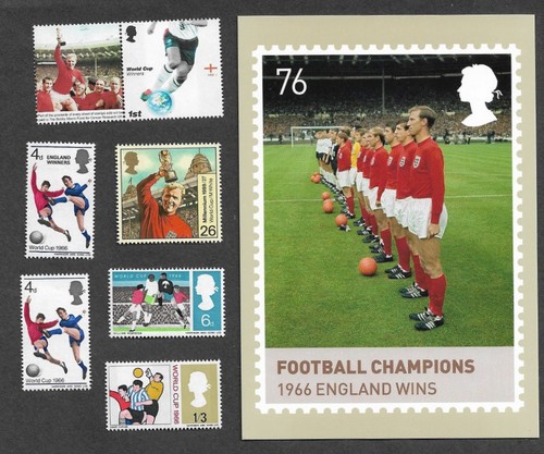 Football stamps england - , 1966