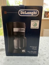 Delonghi Filter Coffee Maker. 10 Cup Capacity. New. Never Used With filter Paper