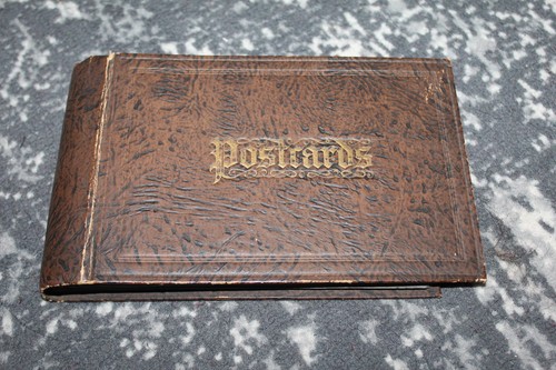 Antique postcard album - antique, (empty)