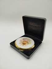 Vintage Gold-Tone Stratton Compact Mirror  "Wedding Bouquet" Design UNUSED