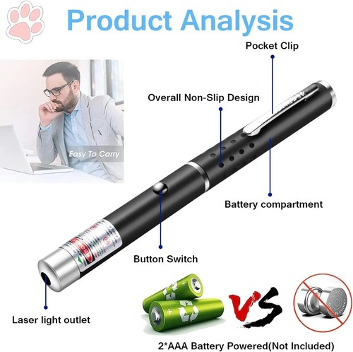 Red laser pointer pen - red,