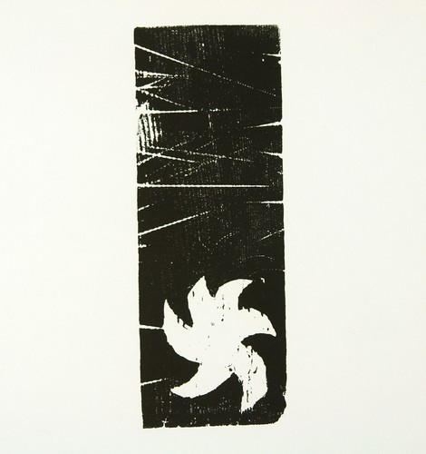 Untitled 1991 woodcut - 1991.,