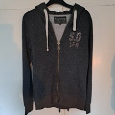 Girls Super Dry Zip Up Hodded Jacket Size Large Sequined Motif