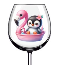 12x Watercolor Flamingo Boat