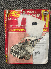 Plymouth Voyager / Dodge Caravan Mini Van 1984 -1991 Haynes Repair Manual Rare