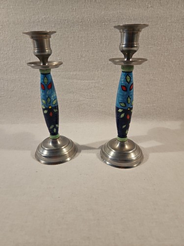 Pair decorative metal - of,