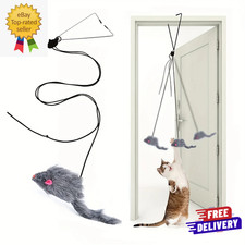 Door Hanging Cat Toy Interactive Kitten Play Teaser Stress Relief Toy UK