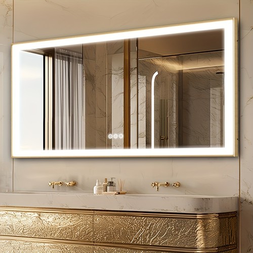 Xxl large gold led - large, bathroom