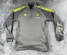 Norwich City FC Track Jacket Size Small Grey Full Zip
