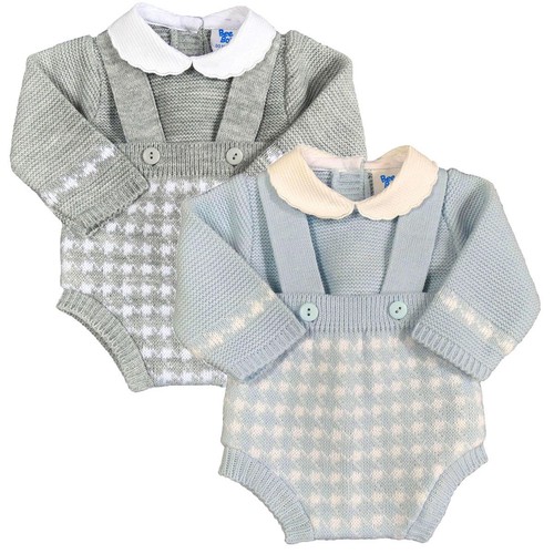 Baby boy knitted dungaree - boy,