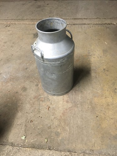 Vintage aluminum milk churn - vintage,