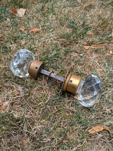 Lucite faux crystal cut - lucite,