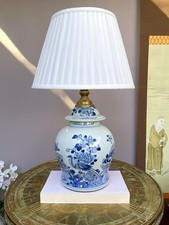 Single Large Blue and White