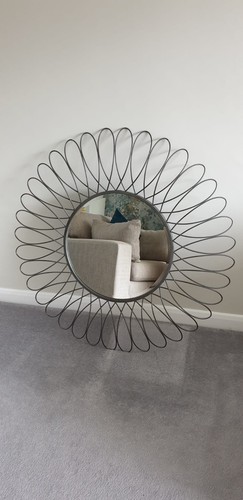 Next pewter sunflower mirror - pewter,