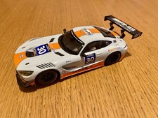 MINT Scalextric C3853 Mercedes AMG GT3 Gulf Edition Slot Car DPR