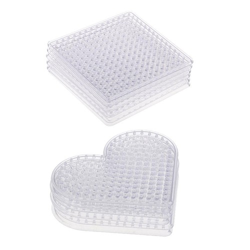 6pcs 5mm clear perler - 5mm,
