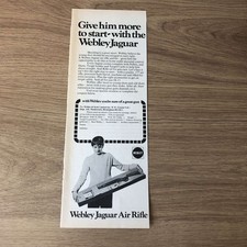 GUNS160 MAGAZINE ADVERT 12X5 WEBLEY JAGUAR AIR RIFLE AND KIT