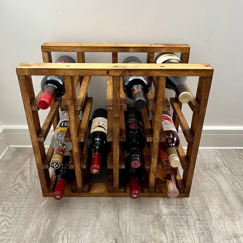 Rustic wine rack handcrafted - rustic,
