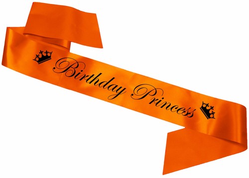 Orange birthday princess party - princess,
