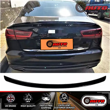 Audi A6 S6 C7 Saloon Rear Boot Lip Spoiler Wing Gloss Black 2011-2018 UK Seller!