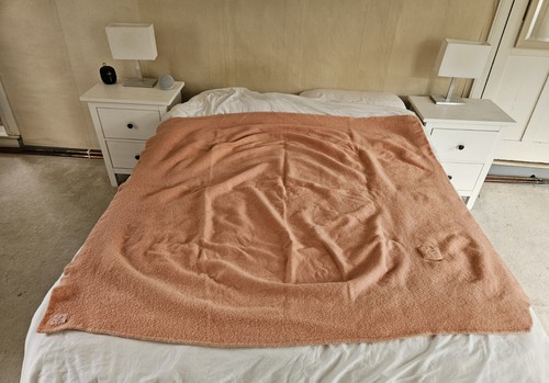 Vintage peach pink pure wool - 2,