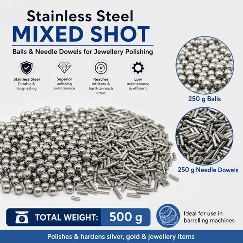Stainless steel mixed - mixed, shot