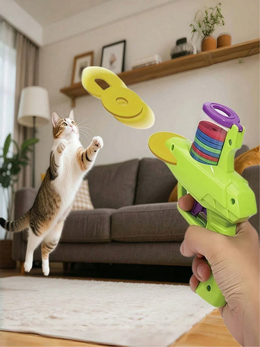 Cat foam disc - shooter, launcher