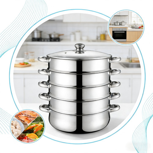 Tier steamer cooker - 5, set