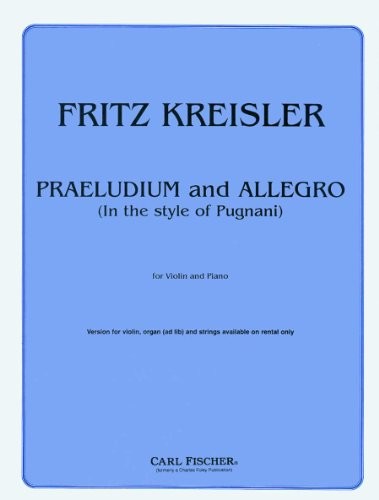 Praeludium and allegro the - praeludium,